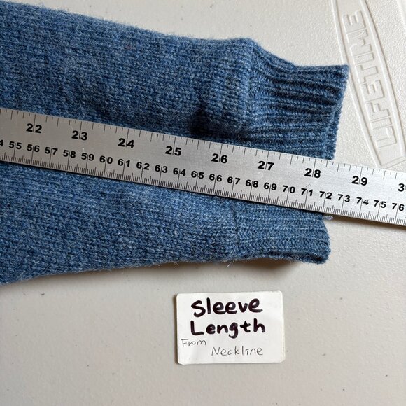 Aran Woollen Mills Merino Wool Lined Full Zip Cardigan Sweater - Men's Size M - Picture 11 of 12